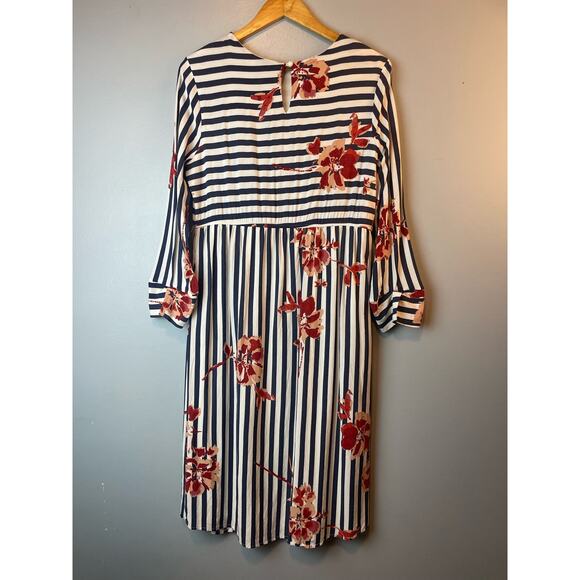 Ces Femme Floral Cottage Core Floral Dress Midi Womens Large - Picture 2 of 5